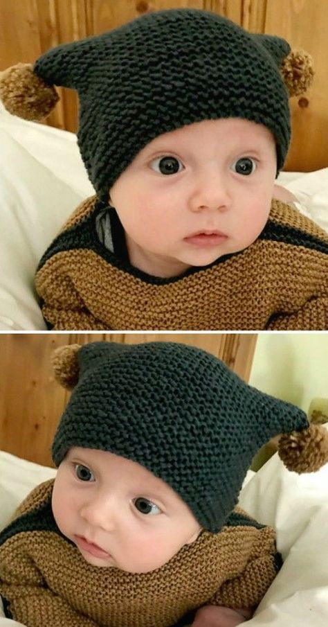 Tiny Tot - Free Pattern | Beautiful Skills - Crochet Knitting Quilting | Bloglovin��’ Cardigan Til Baby, Swirl Hat, Wood Rainbow, Rabbit Knitting Pattern, Rainbow Craft, Vogue Kids, Baby Hat Knitting Pattern, Knitting Patterns Free Hats, Girl Beanie