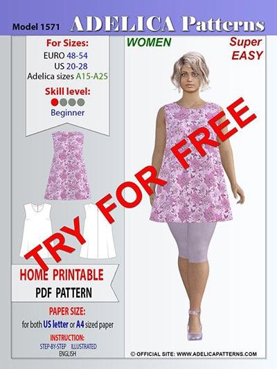 Plus Size Clothes Patterns, Diy Plus Size Clothes, Easy Tunic Pattern, Free Tunic Sewing Pattern, Tunic Sewing Pattern Free, Tunic Dress Patterns, Plus Size Summer Tops, Tunic Sewing Patterns, Plus Size Sewing Patterns