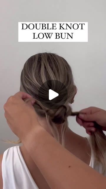 Low Knot Bun Tutorial, Low Knot Bun, Knot Bun Tutorial, Knotted Bun Tutorial, Knot Bun, Bun Tutorial, Low Bun, Knot, Villa