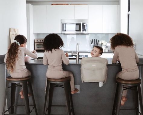 Laura Scott MD (@laurascottandco) posted on Instagram: “The breakfast lineup 😍 I cannot believe June is sitting up there with her sisters already! #sponsored All thanks to our latest…” • Feb 2, 2021 at 8:54pm UTC Family Bonding Activities, Bonding Activities, Laura Scott, Family Bonding, The Breakfast, Table Chair, Feb 2, Sit Up, I Can Not