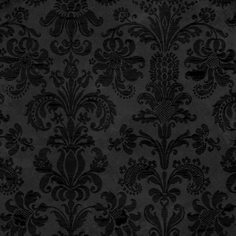 Susan Mitchell Designs Dark Lace Aesthetic, Emo Fabric, Aethstetic Patterns, Goth Pattern, Gothic Fabric, Gothic Winter, Fabric Texture Seamless, Black Fabrics, Howl Pendragon