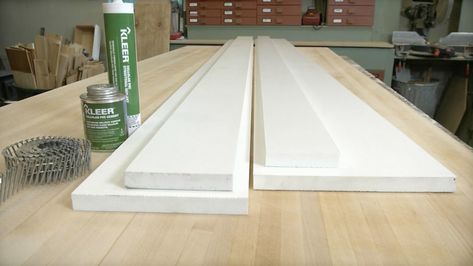 Pvc Trim Exterior, Pvc Baseboard Trim, 1x4 Trim, Pvc Window Trim, Diy Door Molding, Pvc Trim Boards, Garage Door Trim, Sawdust Girl, Fine Homebuilding