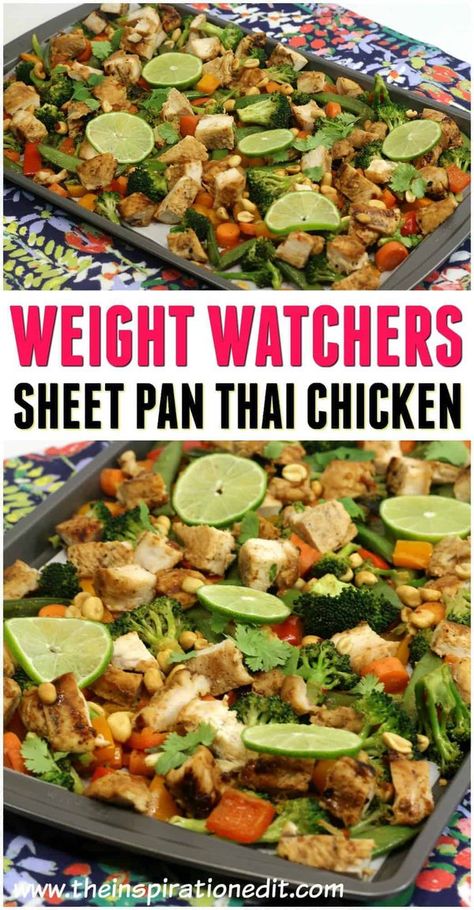 Thai Chicken Recipes, Weight Watchers Recipe, Weight Watchers Meal Plans, Weight Watchers Recipes Desserts, Weight Watchers Chicken, Weight Watcher Dinners, Weight Watchers Chicken Recipes, Resep Diet, Thai Chicken