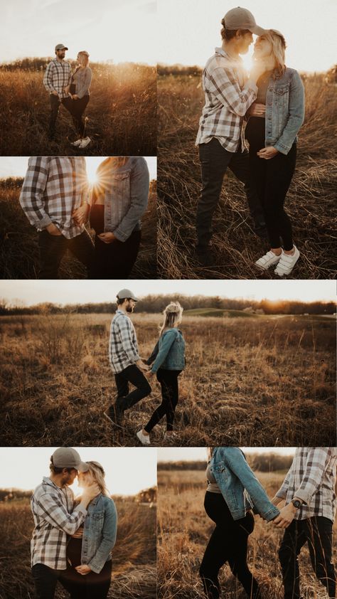 Maternity Photography Flannel, Shilouette Maternity Photos, Maternity Photo Outfits Jeans, Summer Field Maternity Pictures, Diy Maternity Photos Outside, Early Fall Maternity Photos, Camping Maternity Photos, Maternity Photo Shoot Ideas Outdoor Fall, Diy Maternity Photos With Husband