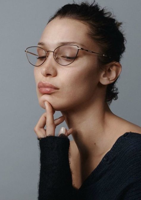 Cat Eye Wire Frame Glasses, Miu Miu Eyewear, Miu Miu Glasses, Eyewear Campaign, Lila Moss, Glasses Inspiration, Isabella Hadid, Dry Winter Skin, Hadid Sisters