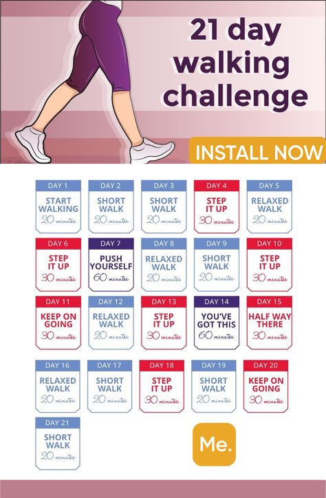 You need just 21 days to make the body absolutely fit!!! The walking plan will help you to create the perfect body in 1 month!!! Walking Challenge below makes your dream come true!!! #walking #weightlosswalking #walkingforweightloss #fatburn #burnfat #weightloss #health #healthylifestyle #sport #stepcounter Weight Watcher Desserts, Walking Challenge, Walking Plan, Resep Diet, Walking Exercise, Yoga Photography, Health Info, Lose Belly, Workout Challenge