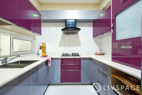 All About Acrylic Kitchen Cabinets Dual Tone Kitchen Cabinets, Interior Designer Aesthetic, Replacing Kitchen Cabinets, Aesthetics Interior Design, Acrylic Kitchen Cabinets, Types Of Kitchen Cabinets, Acrylic Kitchen, Modular Kitchen Cabinets, Designer Aesthetic