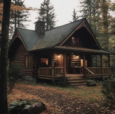 Live Off Grid, Catherine Cowles, Log Cabin Exterior, Cabin Rustic, Cabin Aesthetic, Log Cabin Rustic, Small Log Cabin, Beautifully Broken, Wooden Cottage