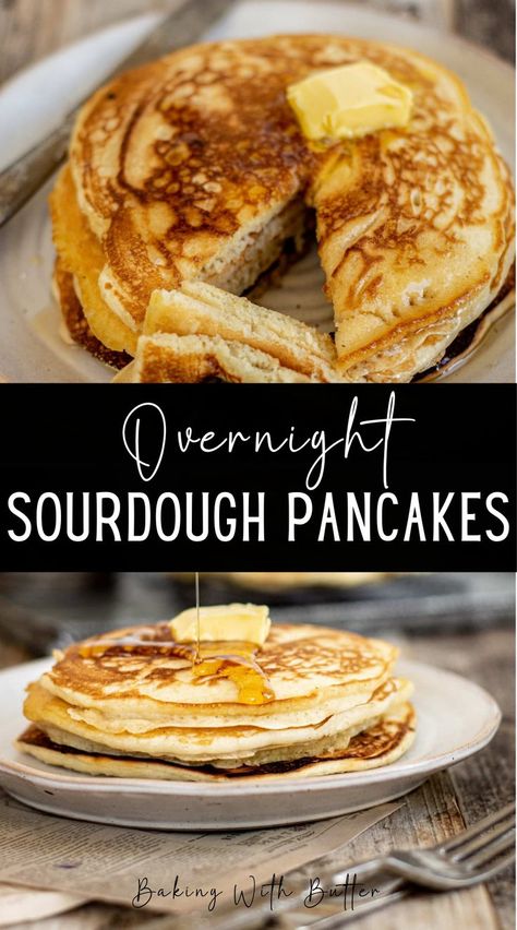 Discard Sourdough Pancakes Recipes, Sourdough Puff Pancake, Sourdough Starter Discard Pancakes, Sourdough Pancakes Overnight, Sourdough German Pancake, Sourdough Buttermilk Pancakes, Easy Overnight Sourdough Recipes, Sourdough Discard Recipes Overnight, Overnight Sourdough Pancakes