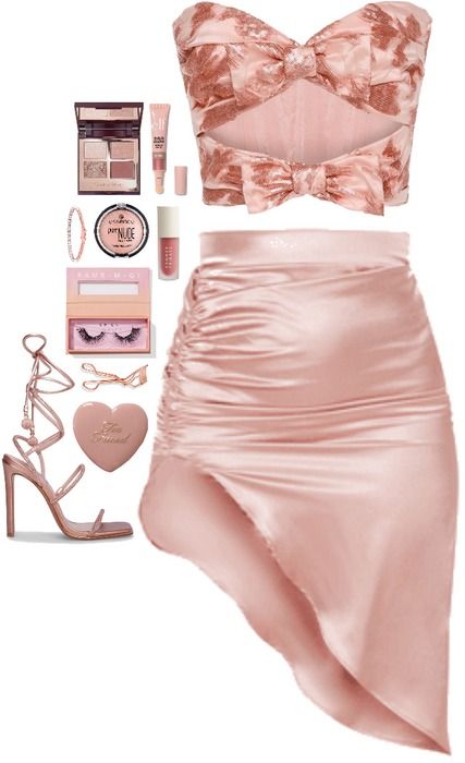 Rose Gold Outfit | ShopLook Rose Gold Outfit Ideas Casual, Rose Gold Outfit Ideas, Rose Gold Outfits, Gold Outfit Ideas, Rose Gold Outfit, Gold Outfits, Rose Gold Clothes, Summer Fridays Lip, Soft Girl Style