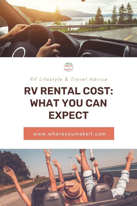 Brian, our RV expert, breaks down RV rental prices and the average cost you should expect to pay if you want to rent a rig for your next excursion. | RV Rental Cost: What You Can Expect | How Much Does it Cost to Rent an RV? | What’s my options when choosing an RV rental in terms of pricing? | Your complete guide to renting an RV | #RVCamping #RVRoadtrip #RVRental #WhereYouMakeIt Rent Rv, Camping Van, Rv Road Trip, Rv Rental, Rv Lifestyle, Rv Camping, Travel Advice, Travel Lifestyle, Tiny Homes