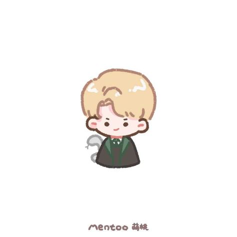 Draco Malfoy Aesthetic, Mini Doodle, Harry Potter Icons, Tom Felton Draco Malfoy, Minimalist Drawing, Harry Potter Fan Art, Mini Drawings, Cute Chibi, Cats Meow