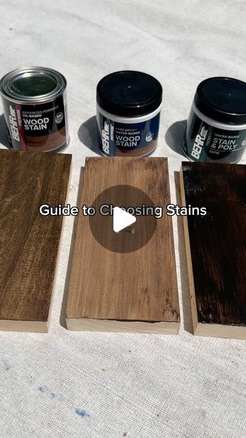 BEHR® Paint on Instagram: "Some tips and tricks for picking the perfect wood stain. 💡🪵 #BEHR #tipsandtricks
#TodayLetsPaint #woodstains" Behr Sable Stain, Black Stain Kitchen Island, Behr Stain On Pine, Can You Stain Over Painted Wood, Behr Stain And Poly, Behr Stain Colors On Pine, Vanity Stain Colors, Stains On Poplar Wood, Flagstone Wood Stain