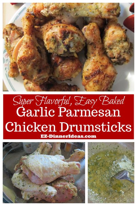 Healthy Chicken Drumstick Meals, Parmesan Crusted Chicken Drumsticks, Garlic Chicken Leg Recipes, What To Make With Chicken Legs Dinners, Carnivore Chicken Drumsticks, Best Drumstick Recipe, Garlic Parmesan Chicken Legs Baked, Recipes With Drumstick Chicken, Garlic Parmesan Marinade For Chicken