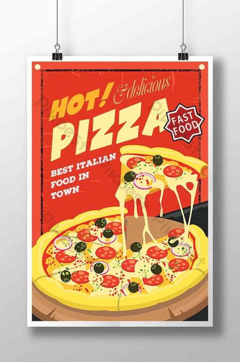 Creative Pizza Food Poster#pikbest#Templates#Poster#Creative Creative Advertising Poster, Food Festival Poster, Pizza Flyer, Spaghetti Pizza, Creative Pizza, Pizza Poster, Poster S, Pizza Branding, Pizza Art