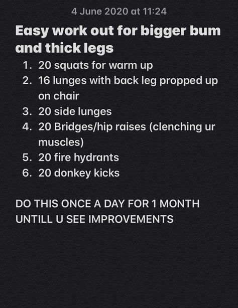 Workouts For Thicker Legs How To Get, Leg Workout For Thick Thighs, How To Get Bigger Legs Workouts, Workouts To Make Your Legs Thicker, Thicker Lower Body Workout, St Home Work Out, Big Bum Exercises, How To Gain Thicker Thighs, How To Make Legs Bigger