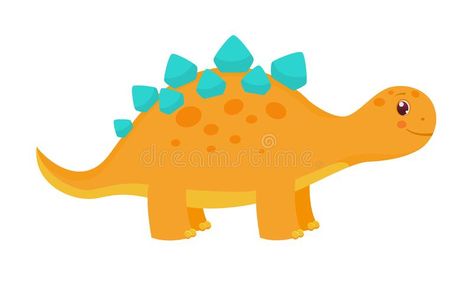 Dinosaur For Kids, White Background Cartoon, Dinosaur Vector, Orange Dinosaur, Dino Theme, Decoration Nature, Background Cartoon, Dinosaur Kids, Orange Background