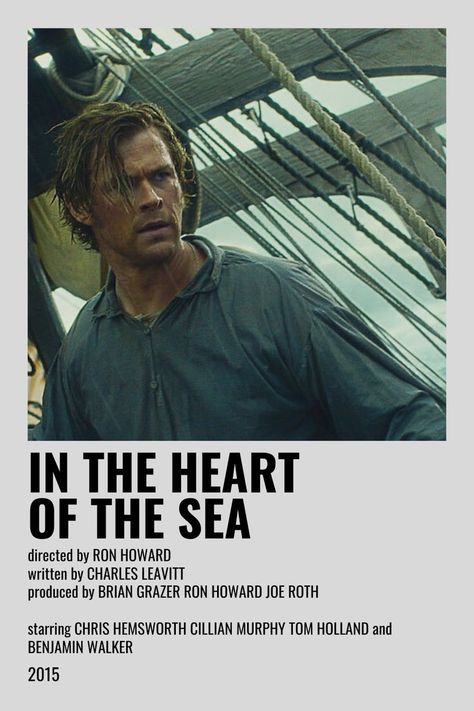 Chris Hemsworth Movies, Polaroid Movies, Polaroid Movie Poster, Movie Suggestions, Alternative Posters, Heart Of The Sea, Minimalist Movie Posters, Film Posters Art, Movie To Watch List