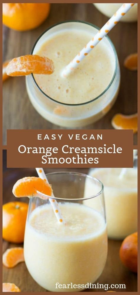 Vegan Smoothie Recipes Plant Based, Easy Vegan Smoothies, Smoothie Recipes For Small Blender, Smoothie With Oranges, Raw Vegan Smoothie Recipes, Vitamix Recipes Smoothies Healthy, Vegan Vitamix Recipes, Paleo Smoothie Recipes, Vegan Breakfast Smoothie