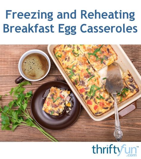 Breakfast egg casseroles can be successfully frozen and reheated if the casserole is cooked before freezing. This is a page about freezing and reheating breakfast egg casseroles. Recipes To Freeze, Breakfast Egg Recipes, Egg Casseroles, Brunch Casserole Recipes, Sausage Egg Casserole, Casserole To Freeze, Make Ahead Breakfast Casserole, Breakfast Egg Casserole, Easy Egg Recipes