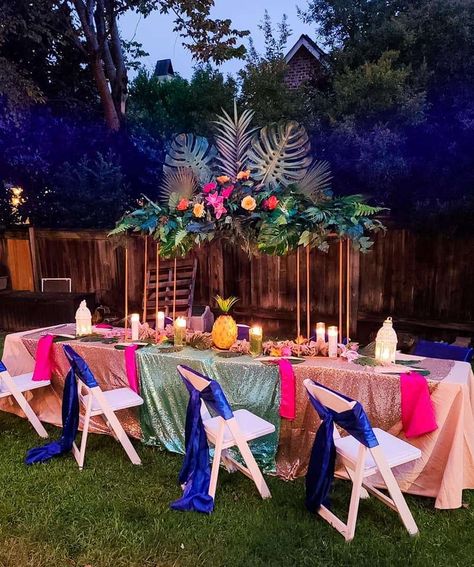 Havana Nights Birthday Party Ideas | Photo 5 of 9 Tropical Paradise Theme, Havana Nights Party Theme, Havana Nights Theme, Havana Party, Cuban Party, Summer Party Planning, Havana Nights Party, Miami Night, Search Party