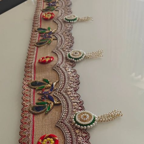 Toran Ideas, Diwali Toran, Door Hanging Decorations, Rakhi Design, Cowry Shell, Diwali Decor, Wedding Crafts Diy, Diwali Gifts, T Lights