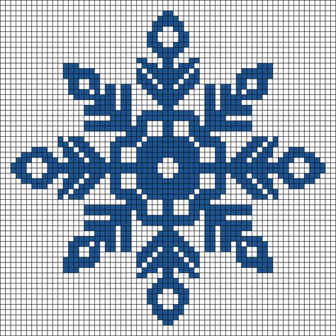 Snowflake Alpha Pattern, Snowflake Knitting Chart, Cross Stitch Snowflake Pattern, Snowflake Pixel Art, Christmas Alpha Patterns, Snowflake Cross Stitch, Autumn Cross Stitch Patterns, Crochet Patterns Filet, Xmas Cross Stitch