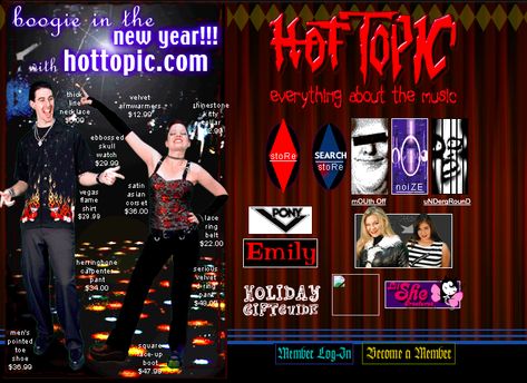 Hot Topic 2000s, Goth Magazine, 90s Websites, Old Hot Topic, 90s Mall Goth, Goth 2000s, 2000s Goth, Skull Watch, Y2k Goth