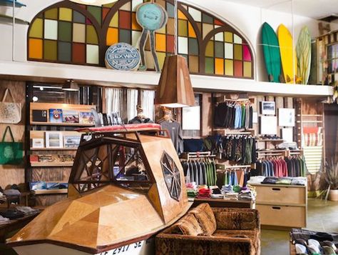 Mollusk Surf Shop | San Francisco | United States | California | AFAR Surf Shop Interior, Mollusk Surf, Shop Interior, Surf Shop, Honolulu, Art Show, Surfboard, Gift Shop, Loft Bed