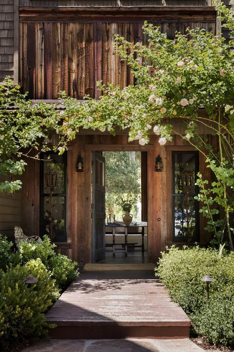 CARMEL VALLEY — Caroline Irvin Davis Caroline Davis, Barn Renovation, Cabin Exterior, Carmel Valley, Lulu And Georgia, Farmhouse Exterior, Garden Buildings, Girl House, Mountain House