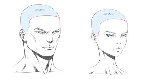 How to Draw Hair | Hairlines Drawing Reference Images, Line Drawing Reference, Hair Line Drawing, Drawing Comics, Draw Comics, Draw Hair, Hair Line, Tutorials Drawing, Comic Book Style