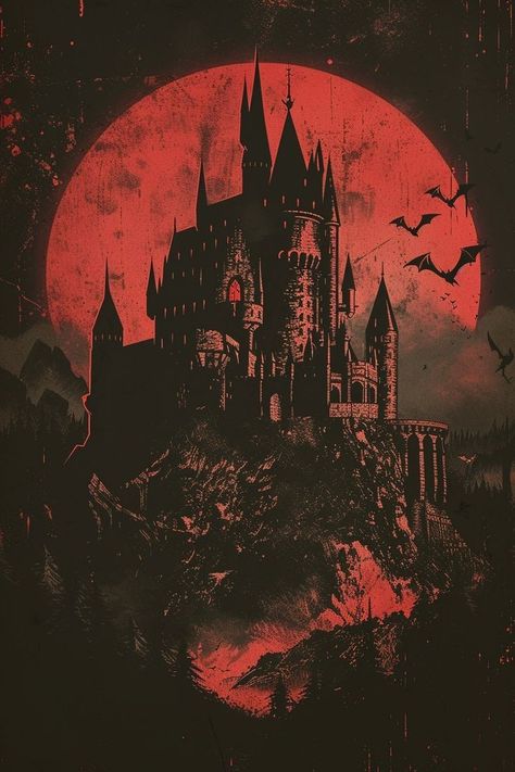 Vintage Vampire Art, Vampire Art Aesthetic, Vampire Castles, Gothic Art Aesthetic, Dnd Ravenloft, Vampire Background, Retro Horror Art, Vampire Artwork, Vampires Art