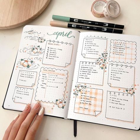 Cute Journal Ideas, Ide Jurnal, Cute Journal, Penanda Buku, Bullet Journal Ideas Templates, Creating A Bullet Journal, Bullet Journal Notes, Bullet Journal Paper, Bulletin Journal Ideas