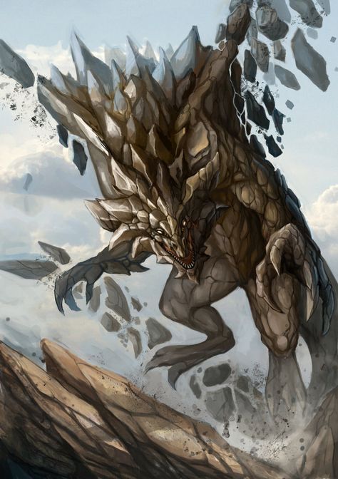 Stone dragon by NightmareMoonLuna Stone Dragon Art, Stone Dragon, Dnd Psuedodragon, Fantasy Rock Creature, Earth Dragon Fantasy Art, Stone Dragon Fantasy Art, Massive Dragon Art, Dragon Kite, Elemental Dragons