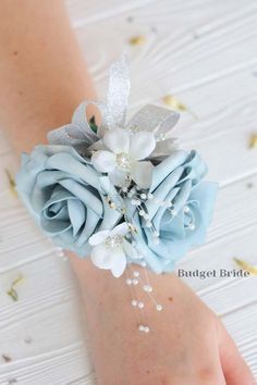 Chloe Cullen was hated. Her father only saved her so she could be his… #fanfiction # Fan-Fiction # amreading # books # wattpad Prom Corsage Blue, Baby Blue Wedding Theme, Mother Of Bride Corsage, Prom Flowers Corsage, Blue Corsage, Homecoming Flowers, Wrist Corsage Prom, Prom Corsage And Boutonniere, Baby Blue Weddings