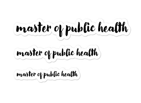 This is the perfect sticker for you if you're on the MPH track, if you're an MPH graduate, or if you're gifting your favorite MPH. As a MPH myself, with concentrations in epidemiology, biostatistics, and maternal and child health, I found it difficult to find personalized gifts outside of my school's gift shop. I'm trying to change that now! Epidemiology Aesthetic, Public Health Aesthetic, Masters In Public Health, 2025 Prayer, Health Stickers, Health Aesthetic, Women In Stem, Women Science, Child Health