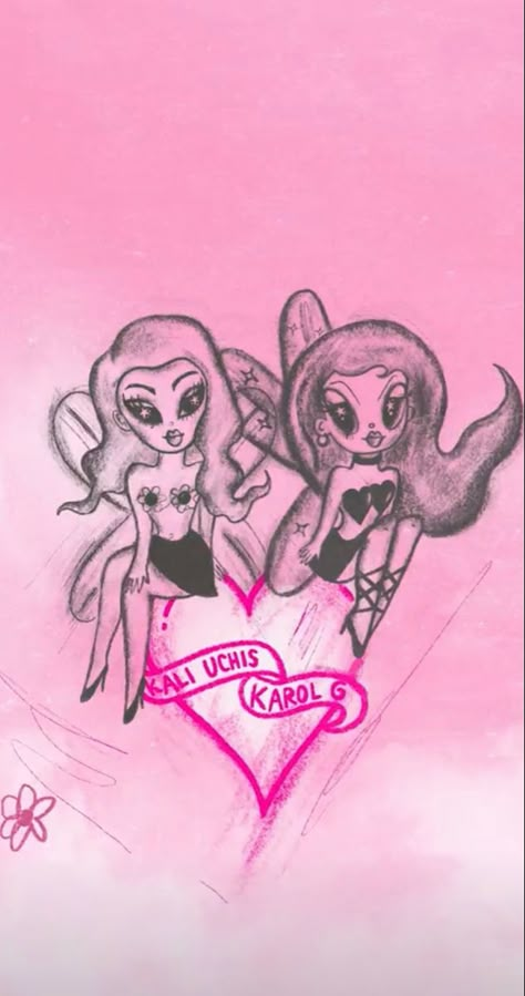 Kali Uchis And Karol G, Karol G Wallpaper Iphone, Kali Uchis Pink, Karol G Wallpaper, School Graffiti, Mother Kali, Strawberry Gifts, Latin Artists, Wallpaper Iphone Boho