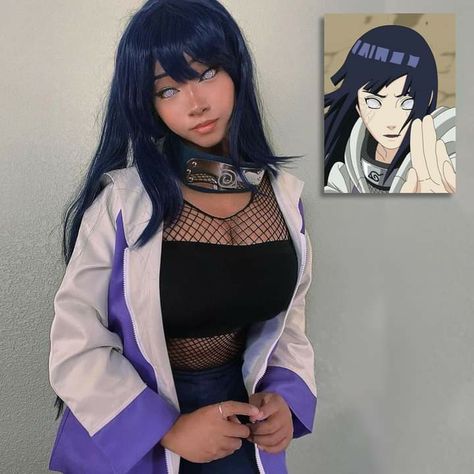 Naruto Cosplay Black Women, Hinata Cosplay Naruto, Simple Anime Cosplay Ideas, Cosplay Ideas Black Women, Anime Halloween Costume Women, Cosplay Ideas Female, Couple Cosplay Ideas Anime, Cosplay Ideas Women Anime, Easy Anime Cosplay Ideas