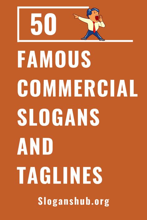 List of Famous Commercial Slogans and Taglines.  Below is a list of Best & Famous commercial slogans and taglines of famous companies. Companies are using these slogans for marketing products and services.  #slogans #taglines #commercial #commercialslogans Taglines Ideas Inspiration, Slogan Examples, Tagline Design, Funny Taglines, Sales Slogans, Tagline Ideas, Party Slogans, Famous Ads, Famous Slogans