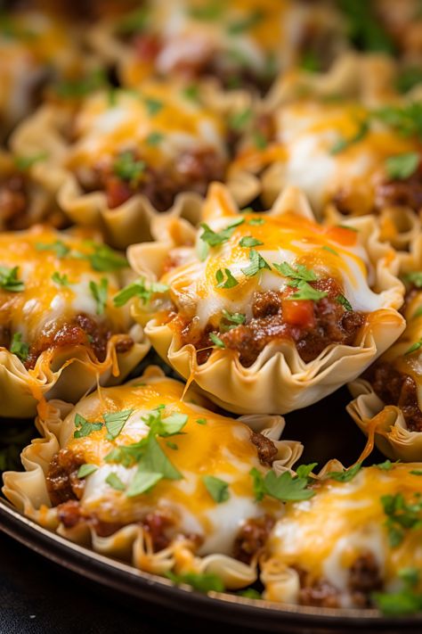 Phyllo Taco Bites, Taco Ranch Bites Recipe, Taco Bites Appetizers, Casserole Appetizers, Taco Ranch Bites, Yuca Balls, Corn Coleslaw, Phyllo Tart, Butterscotch Haystacks