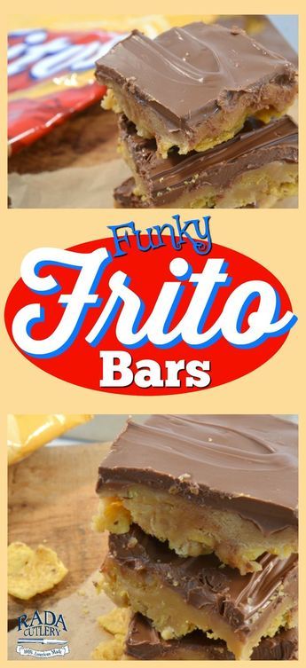 Pita Dessert Recipes, Funky Frito Fruckies, Fritos Dessert, Frito Bars Recipe, Frito Recipes, Frito Bars, Salty Desserts, Vegetarian Nachos, Dessert Squares