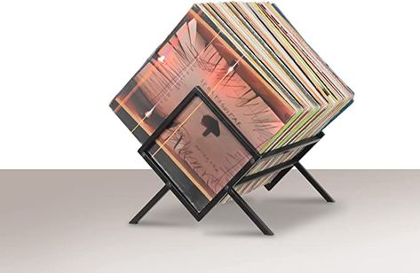 Amazon.com: Vinyl Record Holder - Sturdy Album Holder-75-90Lp Record Storage - Black Metal Display Stand - Simple Assembly - Storage Book ,Album , Magazine ,Office Files Organizer Shelf : Home & Kitchen Files Organizer, Magazine Office, Vinyl Record Rack, Vinyl Stand, Album Holder, Record Rack, Vinyl Record Holder, Lp Storage, Office Files