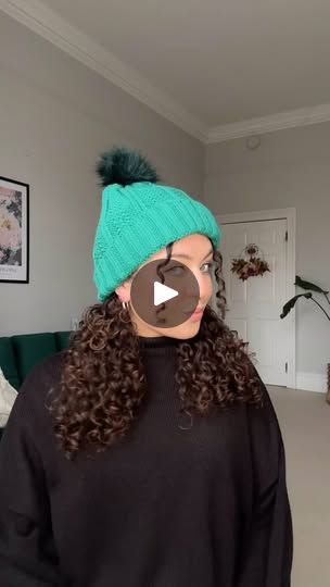 207K views · 13K reactions | Curly hair beanie hairstyle➰🥶   This is my fav curly hairstyle for when I want to wear a beanie but not create any frizz! This is the perfect hairstyle that looks nice with and without the hat on! A perfect option if you can’t braid!   This specific beanie was a gift from someone but you can buy similar from @onlycurlslondon 💖  💌send to a curlfriend ➰#curly #hairstyle #curlyhair #beanie | Sophie Marie Curly Hairstyles With Beanies, Beanie Curly Hair, Curly Hair Beanie, Curly Hair With Hat, Hair With Hat, Beanie Hairstyles, Women's Haircuts, Perfect Hairstyle, Curly Hairstyle