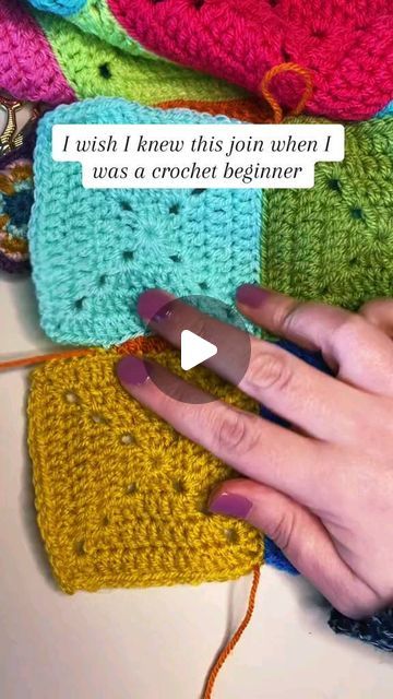 Crochet.house | Joining crochet squares with mattress stitch. Full tutorial: @Meema Makes Solid squares tutorial @Meema Makes  🎥 Source by: TT@meemamakes... | Instagram Crochet Holiday Gifts, Joining Crochet, Joining Crochet Squares, Granny Square Dress, Crochet Wedding Gift, Crochet Projects To Sell, Crochet House, Crochet Dreams, Loom Projects