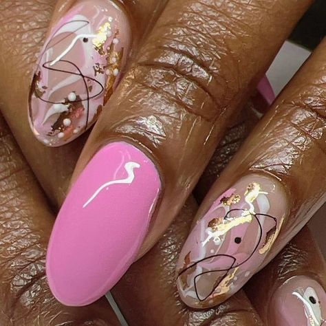 🌸JASMINE M.🌸 on Instagram: "Builder Gel Overlay   Colors used:  Easy Pink Gel Paint  Spider Gel  Foil  #suitelife #nailsuite #nailsnailsnails #naillife #nailfeed #ilovewhatido #nailart #trusttheprocess #practicemakesprogress #growingeveryday #workhardprayharder #nails #prettynails #freehandnailart #chicagonails #chicagonailtech #bgdn #nailart #nailartist #nailsofinstagram #nailhandart #allthingsnails #naturalnailcarespecialist #chicagonochipmani #blacknailtechs @sugarandcream #nailfeed #naildesigns #nailsofinstagram @dndgel_community #dnd @ohsnapbeautysupply #nochipmanicure #jazzynailsijs #jasm_nails115" Foil Nails Acrylic, Silver Foil Nail Art, No Chip Manicure, Spider Gel, Natural Nail Care, Gel Paint, Purple Acrylic Nails, Gel Overlay, Purple Acrylic