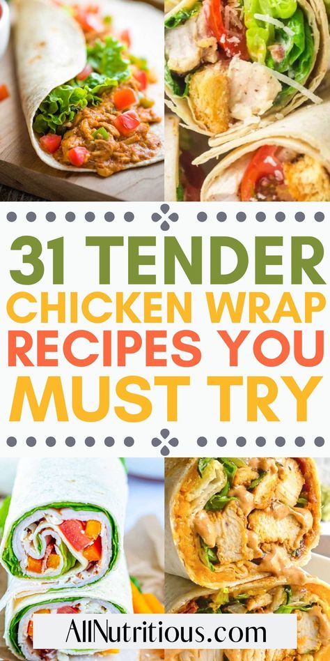 Wraps With Chicken, Grilled Wraps Recipes, Chicken Wraps Meal Prep, Chicken Wraps For Dinner, Chicken Wrap Ideas For Dinner, Chicken For Wraps, Best Chicken Wraps, Fillings For Wraps, Homemade Chicken Wraps