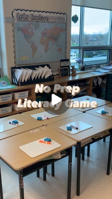 Ms B + Mrs C on Instagram: "— No Prep Literacy Game ✨  @classroomscreen just continuing to make our teacher lives easier. I am loving all these short, minds on games to start our literacy block. Best yet — it’s a free resource 💃🏼 (cue happy dance)  If you’re new around here, you’ll discover that Ms B & I (Mrs C) religiously used classroom screen in our classrooms each day. It is such a lifesaver & a beautiful visual to display just about anything. We just got even more excited after discovering their new templates. Games, movement breaks & ready to go templates for you to teach with ease!  Want to check out the fun literacy game letter crunch? Hit the follow button & comment 👏🏻 to receive a link to this awesome resource right in your dm’s.   #noprepactivities #classroomideas #literacyg Literacy Night Games Elementary, Literacy Night Games, Classroom Screen, Phonemic Awareness Games, Ela Games, Literacy Games, Kids Literacy, Reading Games, Classroom Games