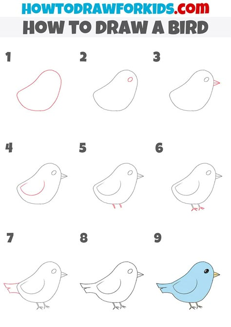 How To Draw A Bird House Step By Step, How To Draw Love Birds Step By Step, How To Draw A Bird House, Cute Easy Animal Drawings Step By Step, How To Draw Birds Step By Step Simple, Bird Drawings Easy Step By Step, How To Draw A Bird Easy, How To Draw Birds Easy, Bird Doodles Simple