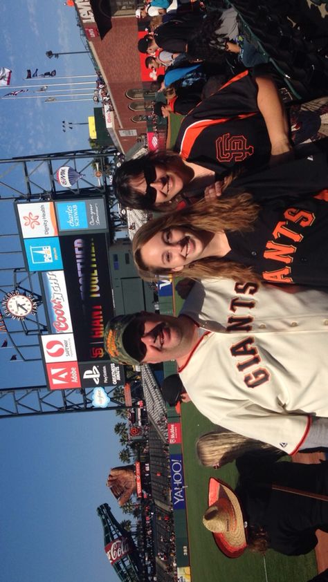 SF Giants game Giants Game Outfit, Baseball Game Pics, Sf Giants Outfit, Game Pics, Giant Games, Summer Pics, Game Outfit, Giants Baseball, Sf Giants