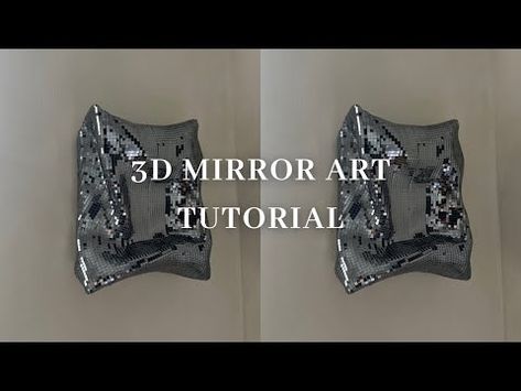 3D Plaster Canvas Art Tutorial | DIY Plaster Canvas Art | Mirror Art Tutorial - Disco Ball Effect - YouTube Diy Plaster Canvas, Disco Canvas, Plaster Canvas Art, Canvas Art Tutorial, 3d Plaster Art, Plaster Canvas, Diy Plaster, Art Mirror, 3d Mirror